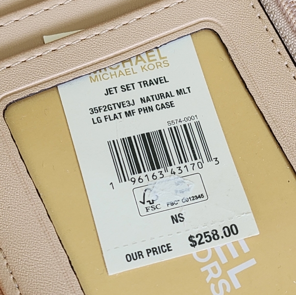 Michael Kors Jet Set Logo Phone Wallet Wristlet - Picture 6 of 7